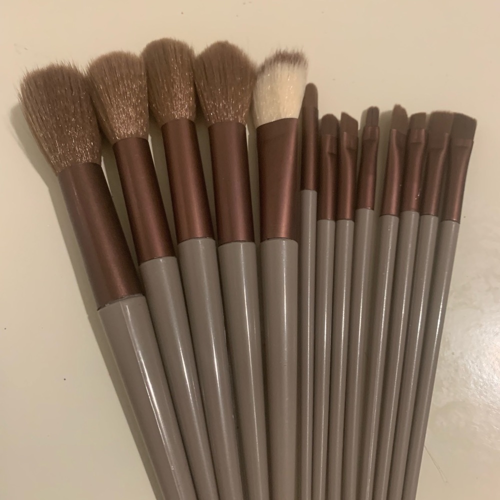 Brush make up 13 pcs brown